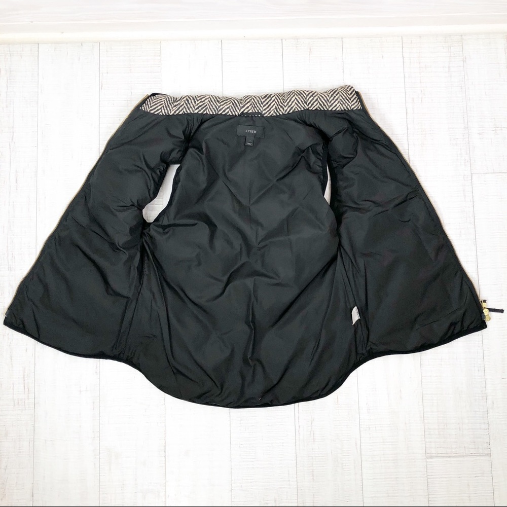 J. Crew Excursion Herringbone Puffer Vest Jacket - Picture 5 of 8